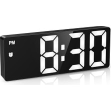 Ceylan Adam Saat; Dijital LED Çalar, Dijital Masa Saati, 4 Parlaklık, Tarih, 12/24 Saat, Erteleme ve Dst Fonksiyonu, Büyük LED Ekranlı Dijital Saat, Taşınabilir Saat, C Tipi Elektrikle Çalışır/pille Çalışır
