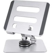 Ceylan Adam Tablet Standı 360 Derece Dönebilen Tablet Stand Katlanabilir Metal Tablet Tutucu Standı Tablet ve Telefon Tutucu Stant Tablet Tutucu Metal (N03 - Gri)