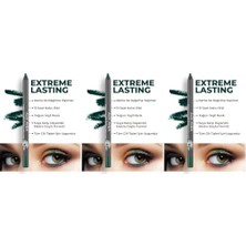 Ceylan Adam Göz Kalemi, Uzun Süre Kalıcı Suya Dayanıklı Akma, Dağılma Yapmayan Yeşil, Extreme Emerald Green (3 Paketi)