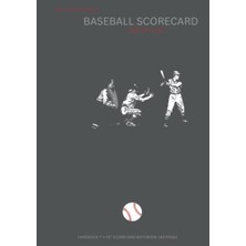 Ceylan Adam Baseball Scorecard Dizüstü Bilgisayar Hardback: 140 Pages 7" x 10" Dark Gray Hardback For Fans & Coaches