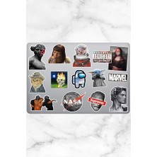 Ceylan Adam Aesthetic Temalı Laptop Notebook Tablet Sticker Seti 14 Adet