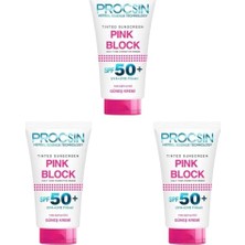 Ceylan Adam Pink Block Aydınlatıcı Spf 50+ Güneş Kremi, Leke Karşıtı & Cilt Tonu Eşitleyici, Yoğun Nemlendirici & Cildi Besleyici, 50 ml (3 Paketi)