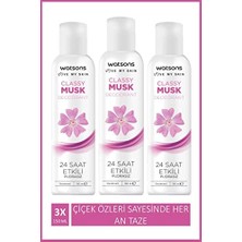 Ceylan Adam Classy Musk 24 Saat Etkili Pudrasız Deodorant Sprey 150 ml X3 Adet