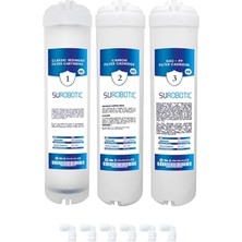 Ceylan Adam Inline Filtre Premium 5000 Serisi Yedek 3'lü Su Arıtma Cihazı Filtre Seti