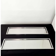 Oscar Paslanmaz Krom Plakalık, Metal Nikelaj, 2'li Set