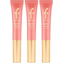 Ceylan Adam Puffy Liquid Nemlendirici Etkili & Parlak Bitişli Sünger Aplikatörlü Likit Allık (3 Paketi)