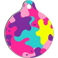 Pawstar QR18 Rosea Camouflage Desenli Kedi Köpek Isimliği