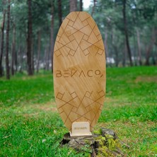Bevaco Universal Denge Tahtası - Ahşap Balance Board - Denge ve Koordinasyon Geliştirici - Evde Fitness & Spor