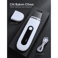 Decostyle Evde Yüz Bakımı Için Şarj Edilebilir Metal Spatula Uçlu Cilt Bakım Cihazı