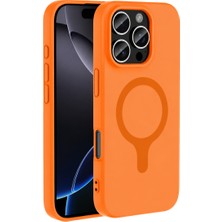 Tbl Dekor Joko Apple iPhone 16 Pro Max Z Silikon Magsafe Kapak - Turuncu