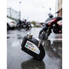 TeknoKapsül Disk Kilidi Alarmlı Motosiklet Scooter Bisiklet Xuczmotorkilit