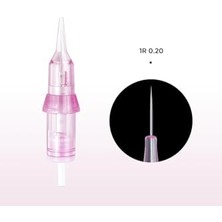 Ceylan Adam Kalıcı Makyaj Iğnesi, 1r 0.20 mm Saç Tekniği, 20 Adet, Universal Dövme Cihazlarına Uyumlu
