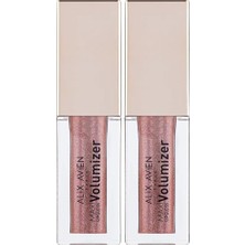 Ceylan Adam Lipgloss, Maxivolumizer, 215 - Shimmering Mauve - Kalıcı ve Nemlendirici Ruj - Dolgunlaştırıcı Etki (2 Paketi)