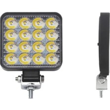Oto Türk 16 Ledli Çalışma Lambası 12-24 Volt Ile Uyumlu 1 Yıl Garanti 1 Adet