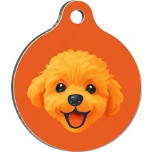 Pawstar QR31 Poodles Desenli Kedi Köpek Isimliği