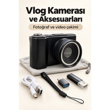 Decostyle Otomatik Odaklamalı Dijital Fotoğraf Makinesi 4K Video ve Fotoğraf Çekimi