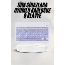 Decostyle Android ve Ios Uyumlu Bluetooth Kablosuz Türkçe Q Klavye Renkli