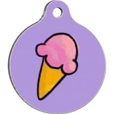 Pawstar QR19 Ice Cream Desenli Kedi Köpek Isimliği
