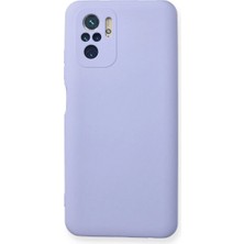 Royaleks Xiaomi Redmi Note 10 Kılıf Nano Içi Kadife Silikon - Lila