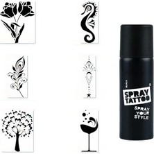 Ceylan Adam Zarif Ruhlu Spray Tattoo Geçici Sprey Dövme Seti