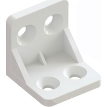 Ceylan Adam Mobilya Eşya Dolap Köşebent Bağlantı Sabitleme Sabitleyici L Gönye 28X28X28 mm Plastik (50 Adet)