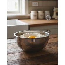 Ceylan Adam 304 Paslanmaz Çelik Sade Çırpma; Karıştırma Kabı, 18/10, Kapaksız 16 cm Küçük Kase Çok Amaçlı