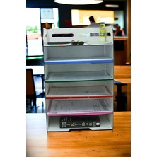 Starlightning Masa Düzenleyici Organizer Evrak Rafı Masaüstü Organizer Beyaz Renk Model 5, Slevrakrafim5