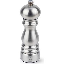 Ceylan Adam Paris Chef Manuel Karabiber Değirmeni, Öğütme Derecesi Ayarı U'select, Yükseklik: 18 Cm, Fırçalanmış Paslanmaz Çelik, Gümüş, 32487