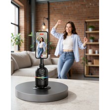 TeknoKapsül Akıllı Yüz Takipli 360° Dönen Masaüstü Telefon Sabitleyici UCZZZP03TRİPOD-6