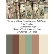 Ceylan Adam Independently Published Pages Pages Of Each Design And Color Patterned 6 Colored 8.5 x 11 12 2 6 Victorian Style Junk Journal Art Paper Inches Double Sided