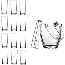 Ceylan Adam Rakı Bardak ve 14 Prç. Rakı Bardağı ve Buz Kovası Seti 1785618004000