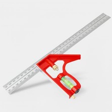 Ceylan Adam 300 mm 30 cm Ayarlı Alüminyum Marangoz Gönye, Metal Gövde, Açılı Ölçüm Cetveli