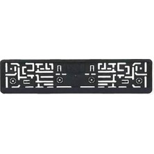 Z Tech Siyah Plastik Oto Plakalığı, 54 x 12 Cm, Yazısız Dikdörtgen Çerçeve
