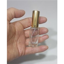 Ceylan Adam 3 Adet Boş Gold Renk Spreyli Kolonya Şişesi, Doldurulabilir Cep Cam Parfüm Şişesi 5 Ml, 8697431797243