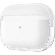 Ceylan Adam Apple Airpods Pro 2 ile Uyumlu Airbag 36 Darbelere Karşı Dayanıklı Kılıf Şeffaf-Beyaz