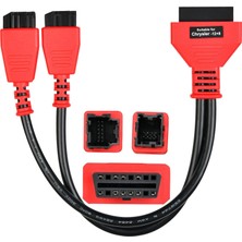 Autel Chrysler 12+8 Programlama Kablosu Konnektörü Için Obd2 Adaptörü, Bypass Ağ Geçidi Protokolü Kablosu Maxisys MS906 MS906S MS906BT MS906 Pro MS906