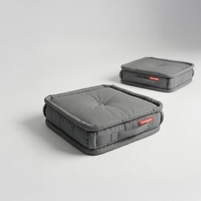 Xpermate Bisküvi Minder Petek Önü Palet Üstü Minderi Fransız Minder Bank ve Bahçe Minderi 45X45X14 cm (Antrasit)