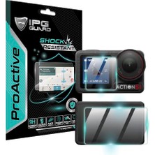 Ceylan Adam Djı Osmo Action 5 Pro Kamera Için 9h Nano Proactive Ekran Koruyucu (2 Adet Büyük, 1 Küçük Ekran), Pürüzsüz Cam Bitiş, Ultra Duyarlı Dokunmatik Hassasiyet
