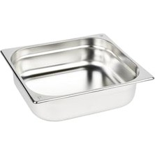Ceylan Adam Paslanmaz Çelik Gastronom/gastronorm Küvet Gn 2/3-100 (35,4 x 32,5 x 10 Cm)