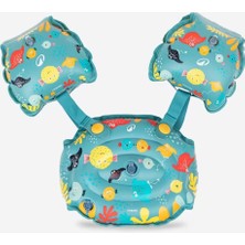 Nabaiji Nabaıjı Çocuk Yükseltilebilir Havuz Kemeri Kol Bantları 15-30 kg - Tiswim Allwish Mavi