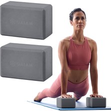 Gaiam Essentials Yoga Block (Set Of 2) – Supportive, Soft Non-Slip Foam Surface For Yoga, Pilates, Meditation