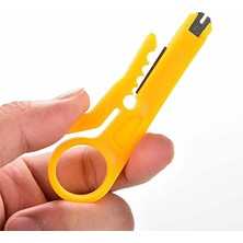 Ceylan Adam Bıçak, Kablo Soyma Aparatı Mini Tel Kesici Sıyırma Sıkma Zımba Aracı Düz Uçlu Pense Kesici Onarım El Aracı RJ45 Cat5 Ağ Telefon Kablosu