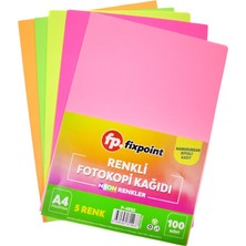 Fixpoint Fotokopi Kağıt Neon 5 Renk 100LÜ P-4933 1 Adet