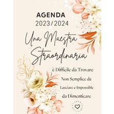 Ceylan Adam 2023-2024 Öğretmen Ajandası, Haftalık Planlayıcı, 01 Eylül 2023–30 Haziran 2024, Italyanca