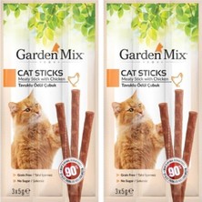 Ceylan Adam Tavuklu Kedi Stick Ödül 3'lü, 580-102 (2 Paketi)