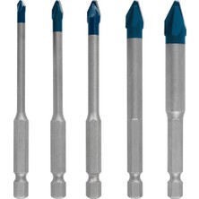 Ceylan Adam 5 Parça Hex-9 Hardceramic Matkap Ucu Seti; Sert Fayanslar Için, Ø 4-10 mm