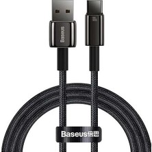 Ceylan Adam Tungsten Gold Hızlı Şarj Kablosu USB To Type-C 100W 1m Siyah