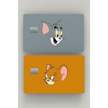 Ceylan Adam 2'li Tom ve Jerry Kredi Kartı & Akbil Sticker Kaplama