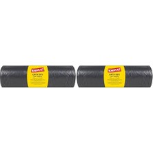 Ceylan Adam Ekonomik Endüstriyel Orta Siyah Çöp Torbası 55X60 2'li Set