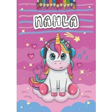 Ceylan Adam Nahla: Personalized Coloring Book For, Theme: Unicorn, Birthday Gift Girl, Daughter..., 25 Designs With Name, Large Size A4 (Ca. 8.5 x 11 Inches), Ages: 4-8
